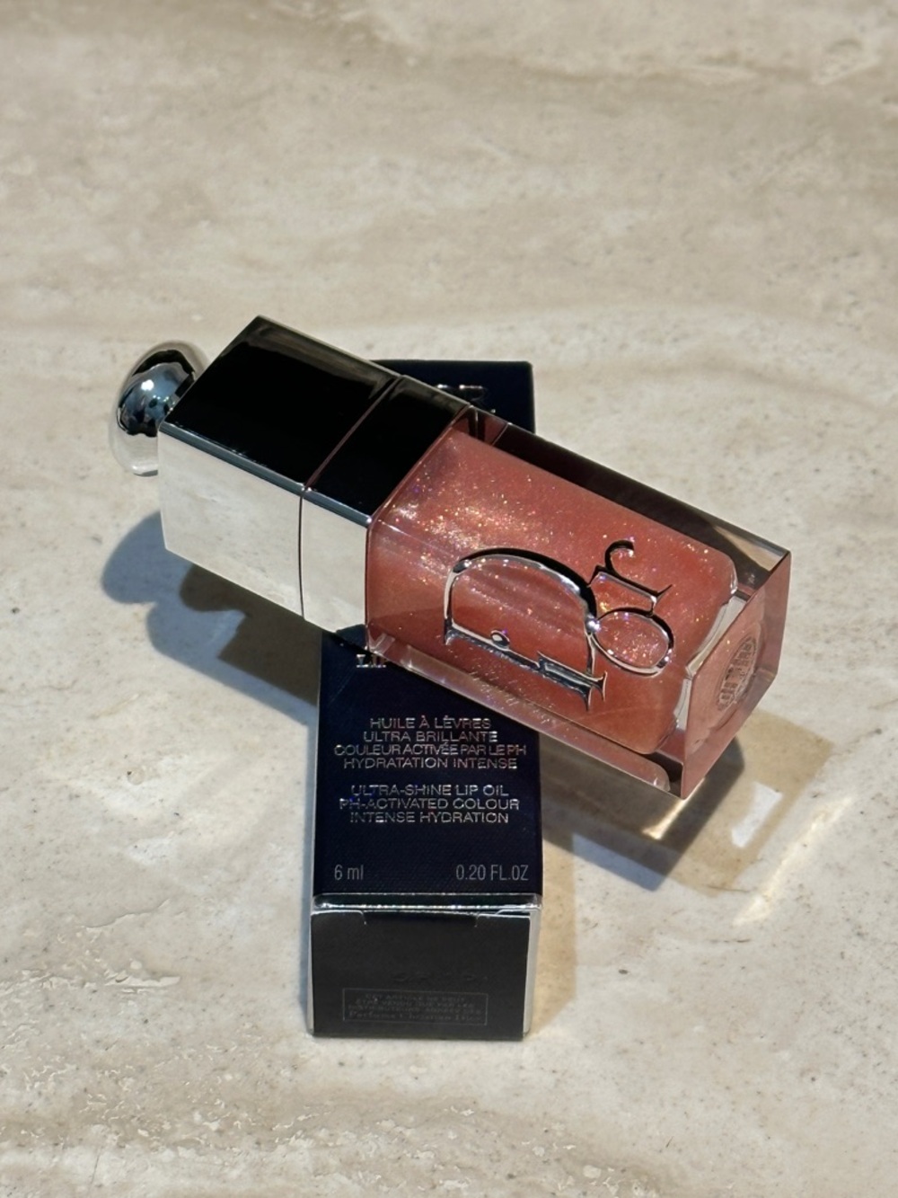 New Release Dior Lip Glow Oil - 077 Rose Candy Sparkly Finish